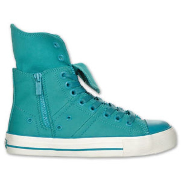 Levi's Shoes - Levi's Teal Zip EX Hi Top Canvas Sneakers 10